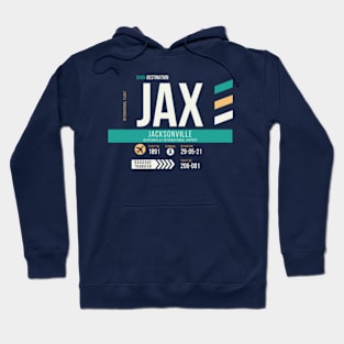 Jacksonville (JAX) Airport Code Baggage Tag B Hoodie